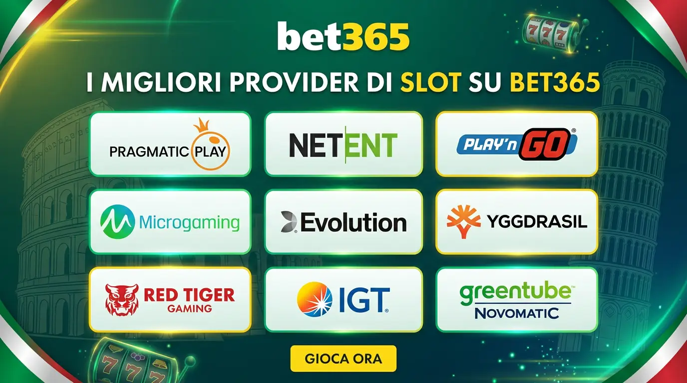 Provider di slot machine su Bet365