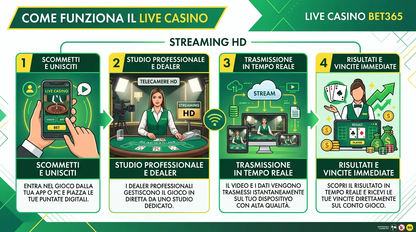 Come funziona il casino live